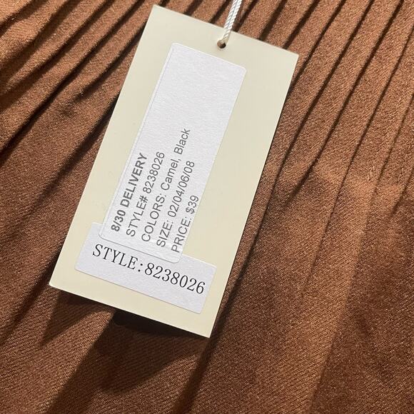 Anthropologie The Korner Brown Mini Skirt Size Small - Picture 4 of 8